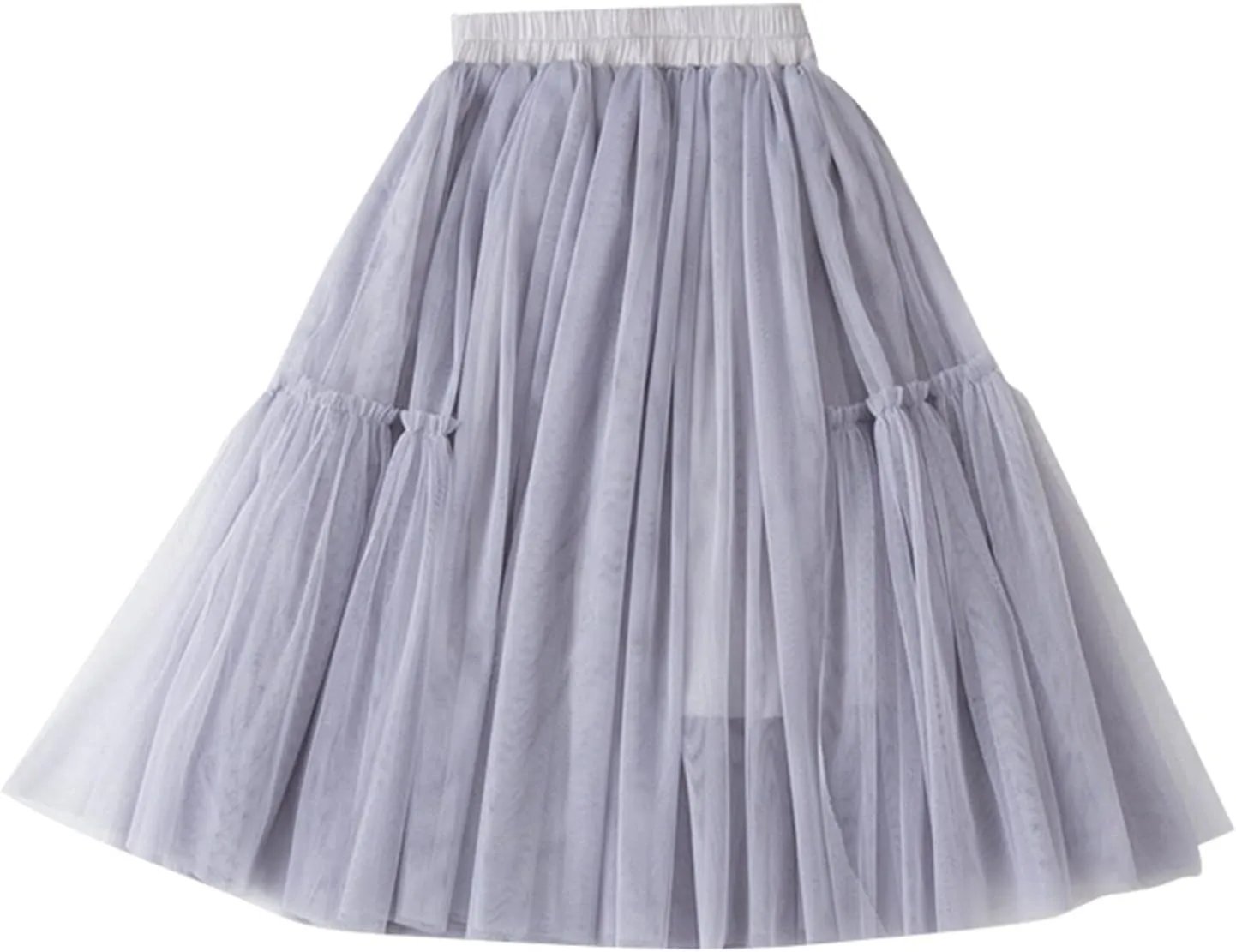 Girls Flower Power Dress Little Child Girls Long Skirt Girls Tiered Ruffle Maxi Skirts Girls Soft Fluffy Skirt