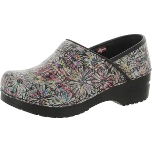 Foot Sure Rumney Womens Faux Leather Slip On Clogs
