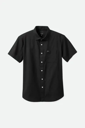 Quick Dry Technology Multi Functional Pockets Charter Oxford S/S Shirt - Black