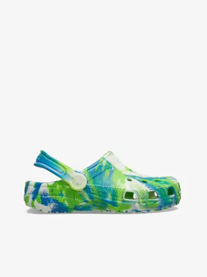 Glow Marbled Classic Clog Kids Compression Molded Base Relax Foot Step
