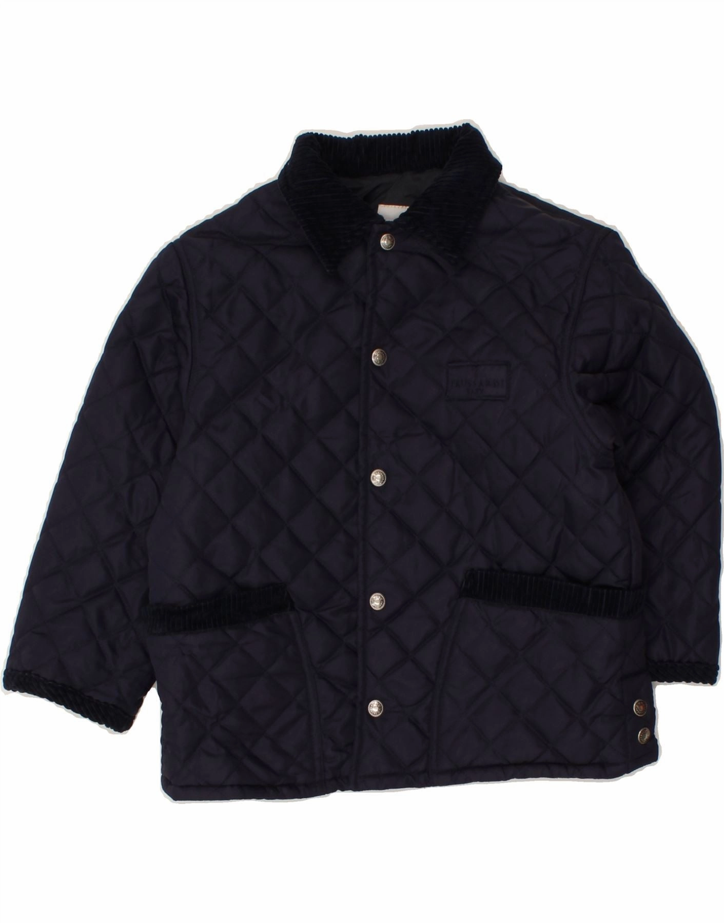 Wilderness TRUSSARDI Boys Quilted Jacket 4-5 Years Navy Blue Polyester