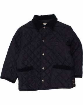 Wilderness TRUSSARDI Boys Quilted Jacket 4-5 Years Navy Blue Polyester