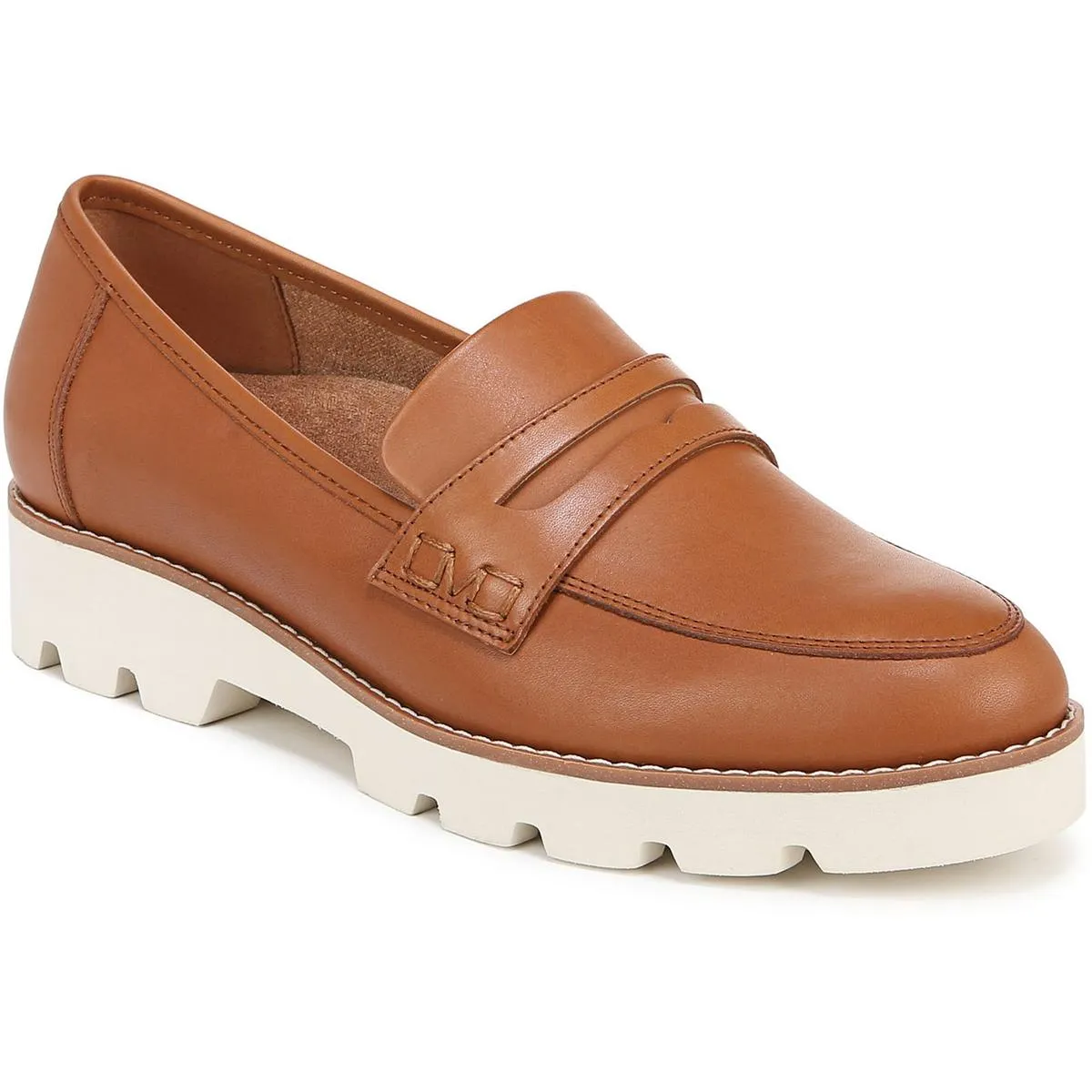 Clear Path Lane Walk Open Cheryl II Womens Lugged Sole Penny Loafers