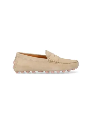Gommino Bubble' Loafers ?C Beige Foam Insole Stylish Walking Shoes