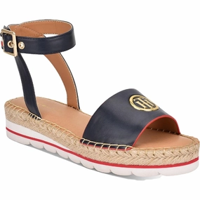 Goni Womens Faux Leather Strappy Espadrilles Campus Cool