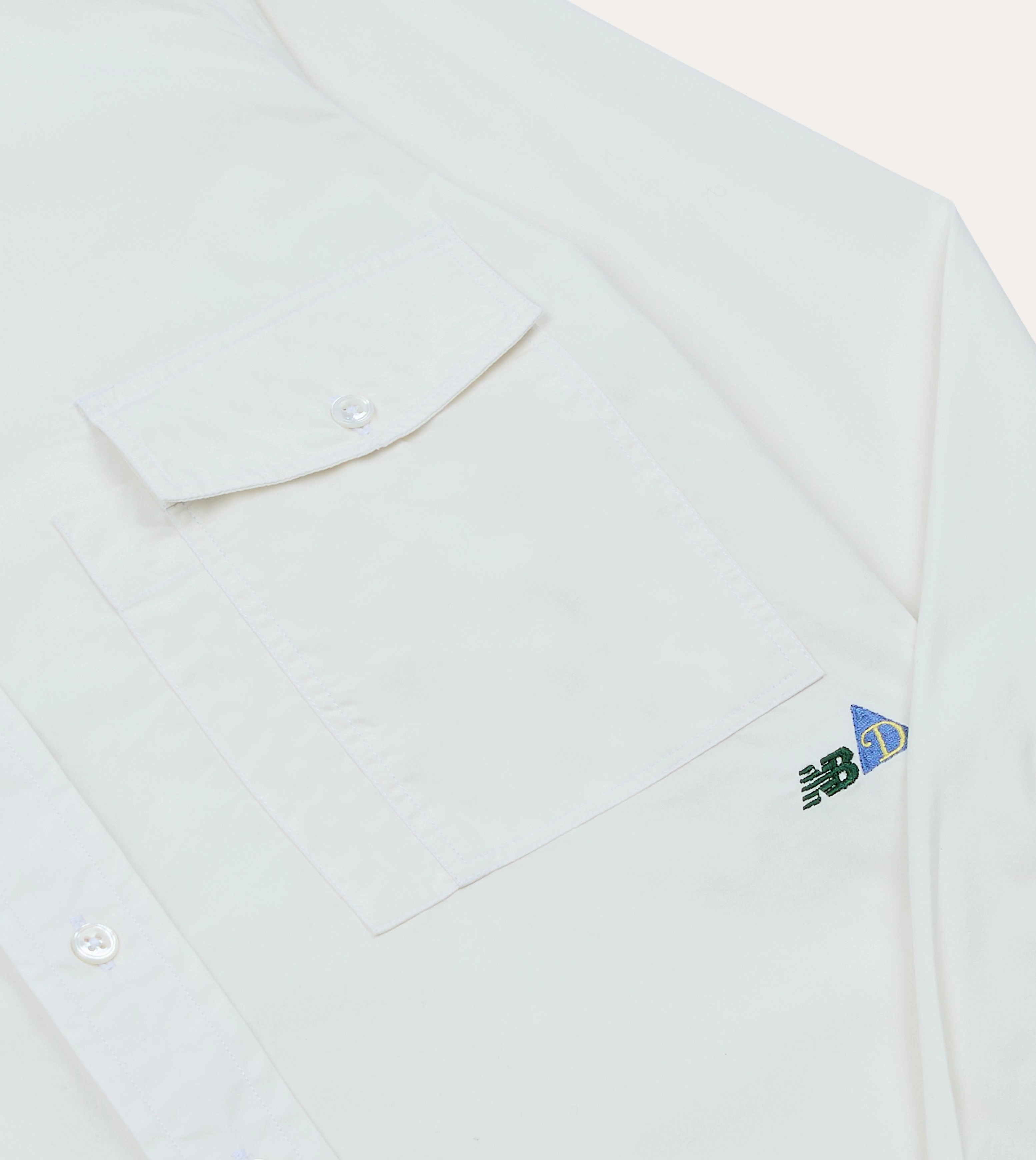 Drake??s and New Balance Poplin Hiking Shirt Hidden Placket