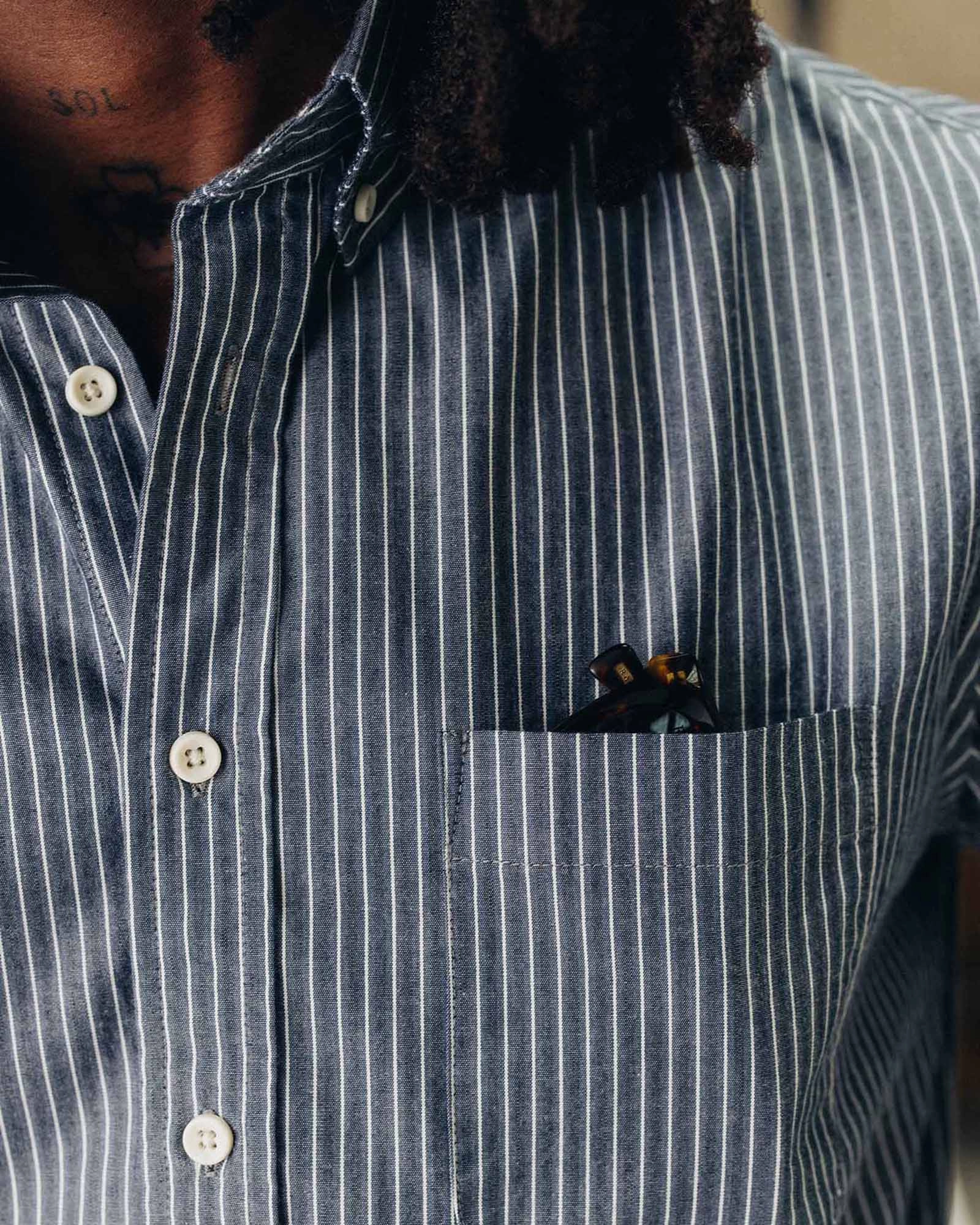 The Jack in Rinsed Indigo Stripe Festival Fashion Rugged Style