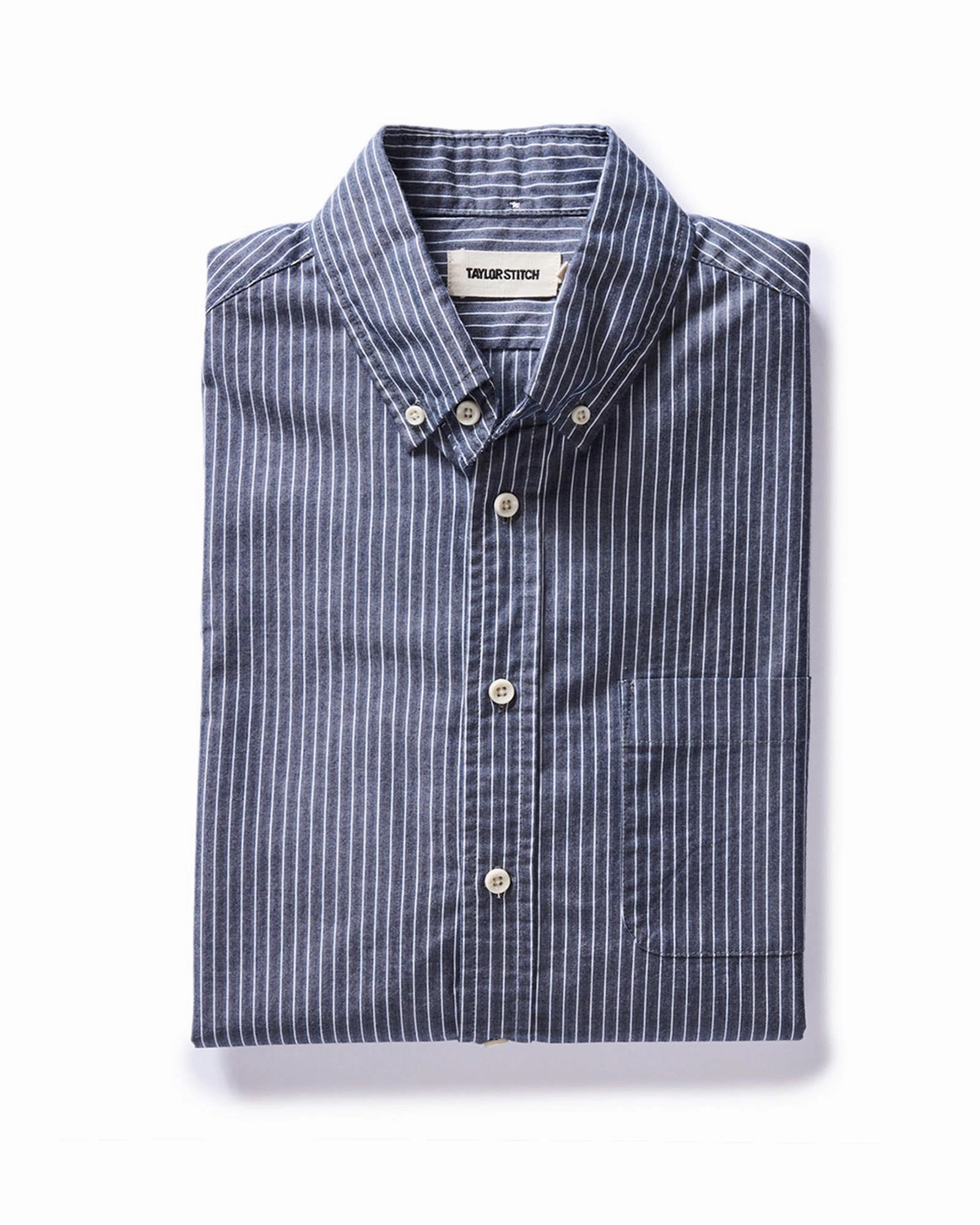 Vintage Style Holiday Special The Jack in Rinsed Indigo Stripe