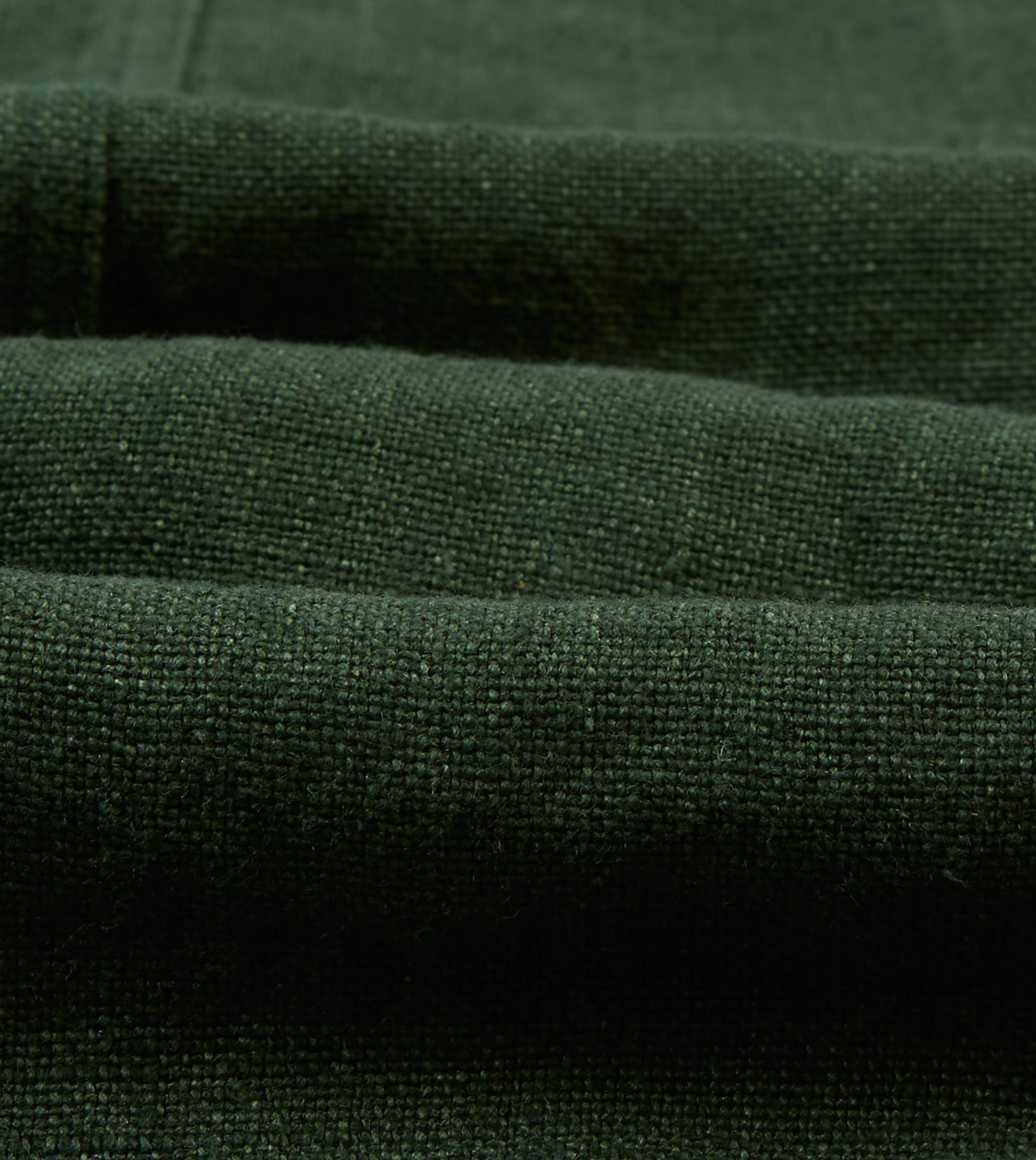 Mix - and - Match Green Linen Five-Pocket Chore Jacket