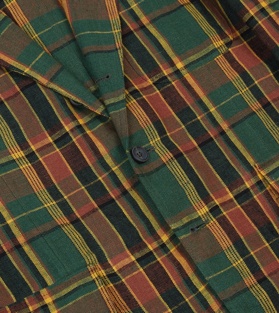 Green Linen Madras Check Games Blazer Mk. I Perfectly Refined Perfectly Tailored
