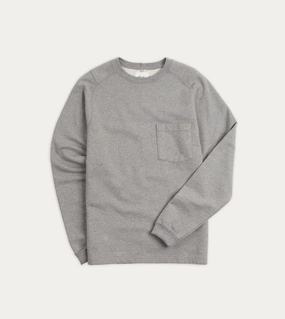 product social responsibility Suede Grey Cotton Long-Sleeve Hiking Sweatshirt