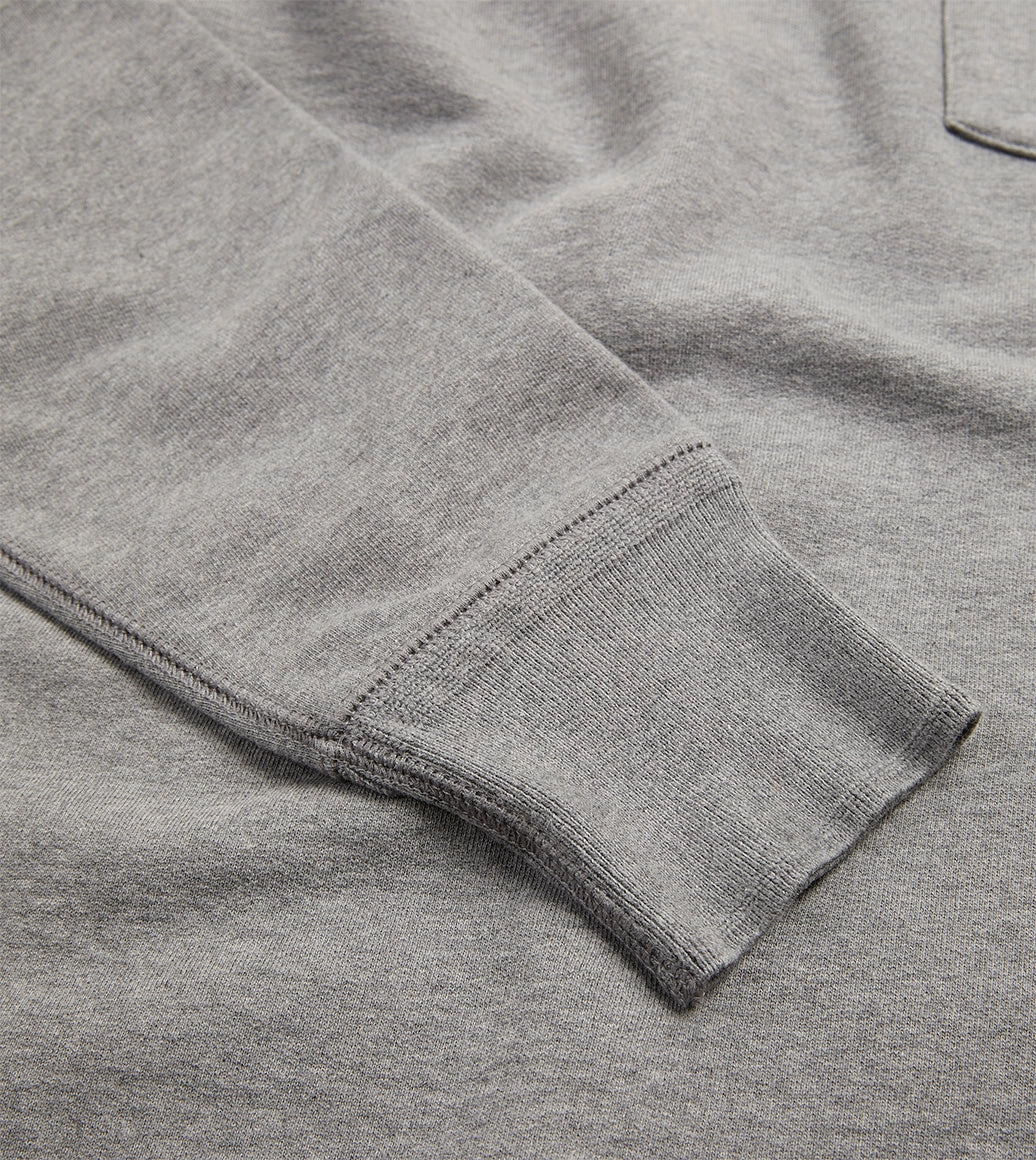 Weekend Fit Grey Cotton Long-Sleeve Hiking Sweatshirt
