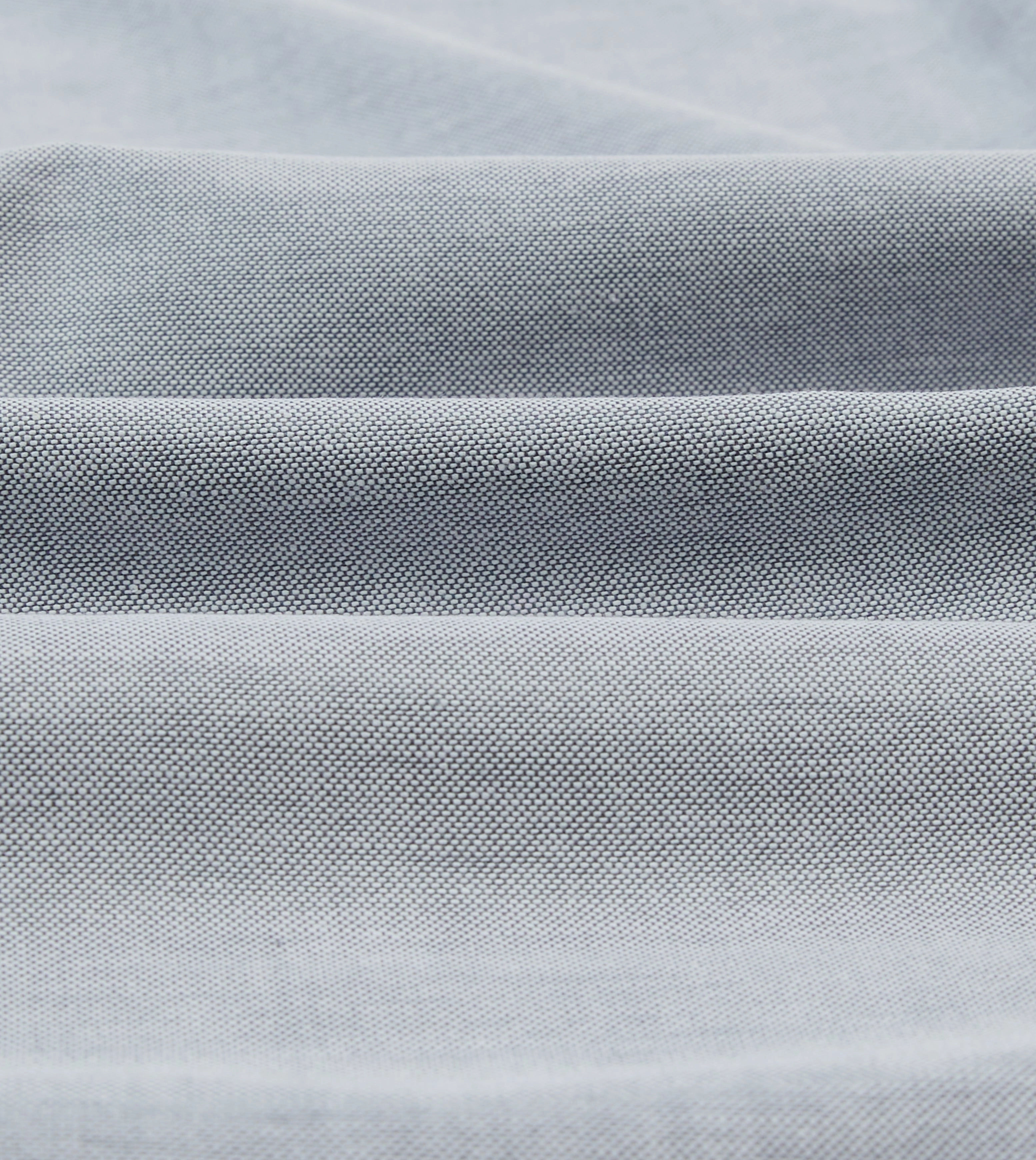Grey Cotton Oxford Cloth Button-Down Shirt Minimalist fashion