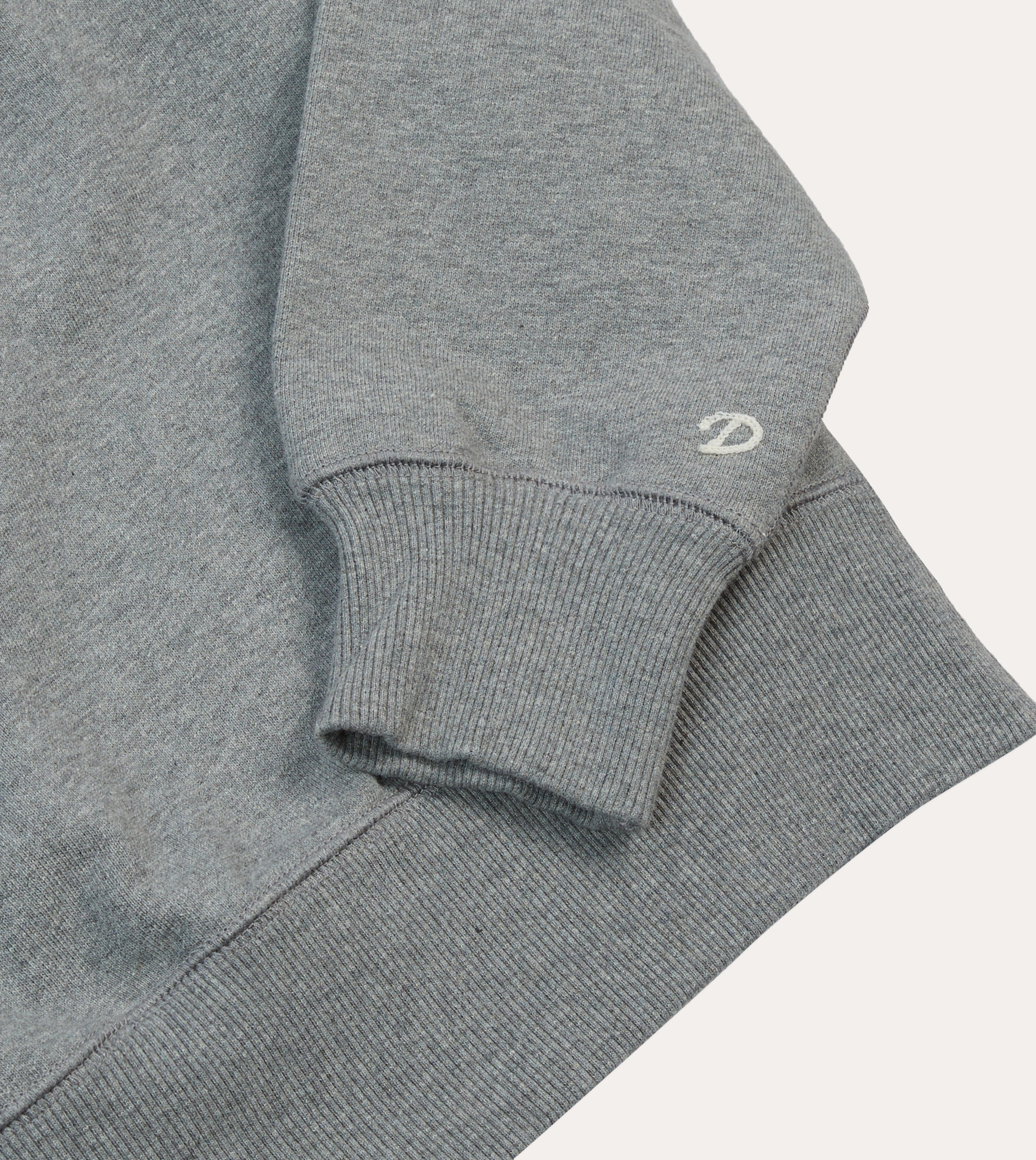 Grey Cotton Quarter Zip Collared Sweatshirt product delivery