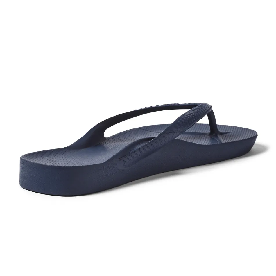 Archies Arch Support Flip Flops in Navy Top-rated