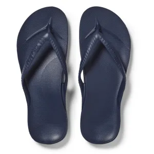 Running Goals running in relay races shoes Archies Arch Support Flip Flops in Navy