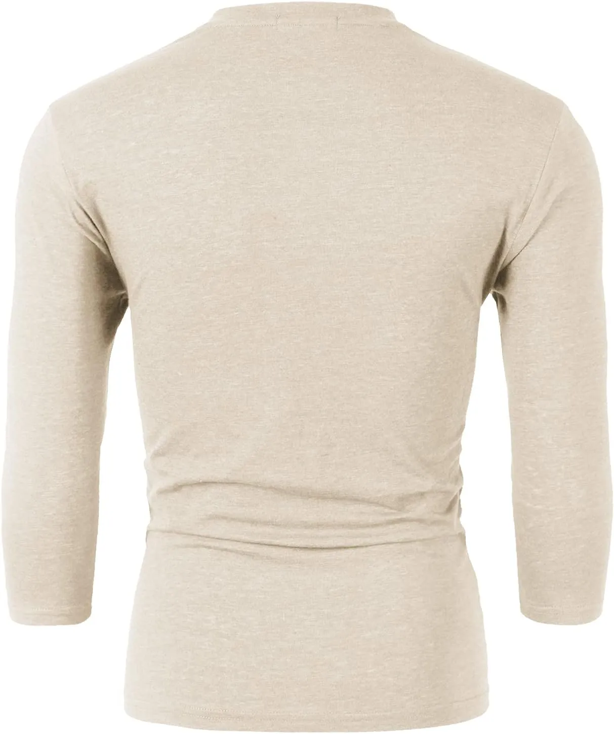 H2H Mens Casual Premium Slim Fit Henley Shirts Lightweight Thin Fabric