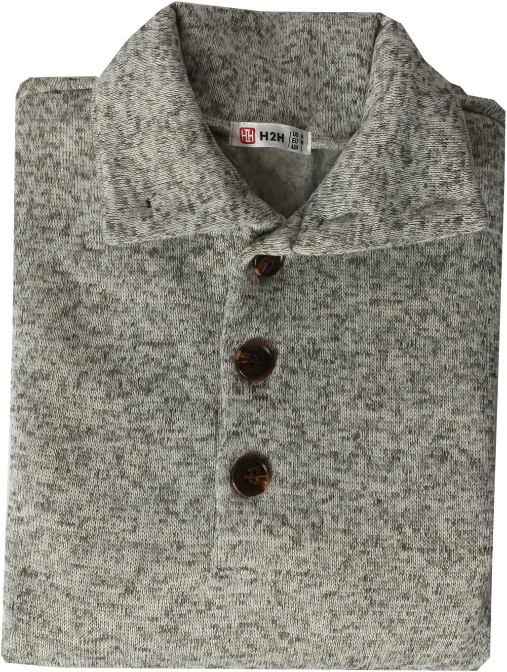 H2H Mens Casual Slim Fit Pullover Sweatshirts Knitted Shirts Napping Inside