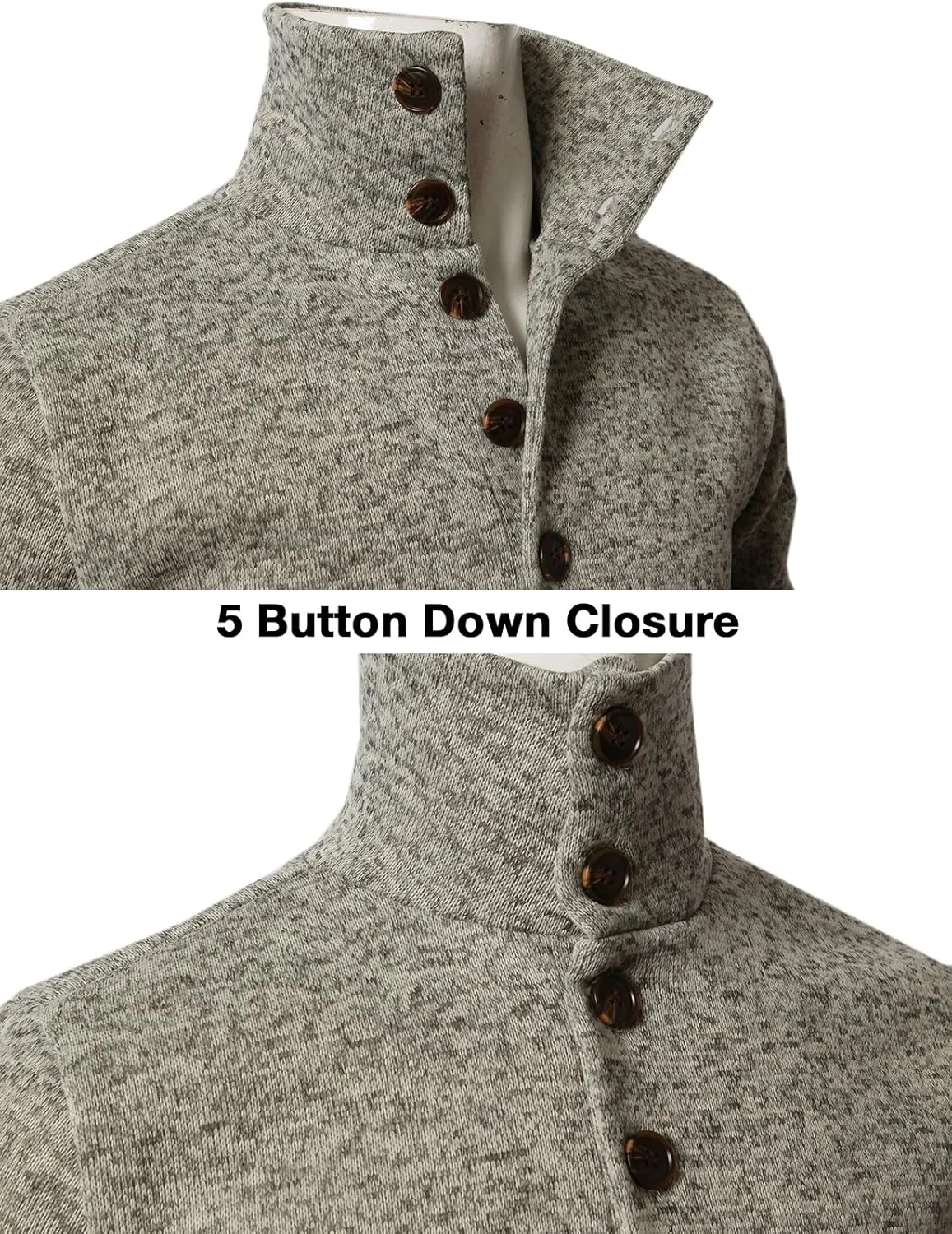 H2H Mens Casual Slim Fit Pullover Sweatshirts Knitted Shirts Napping Inside