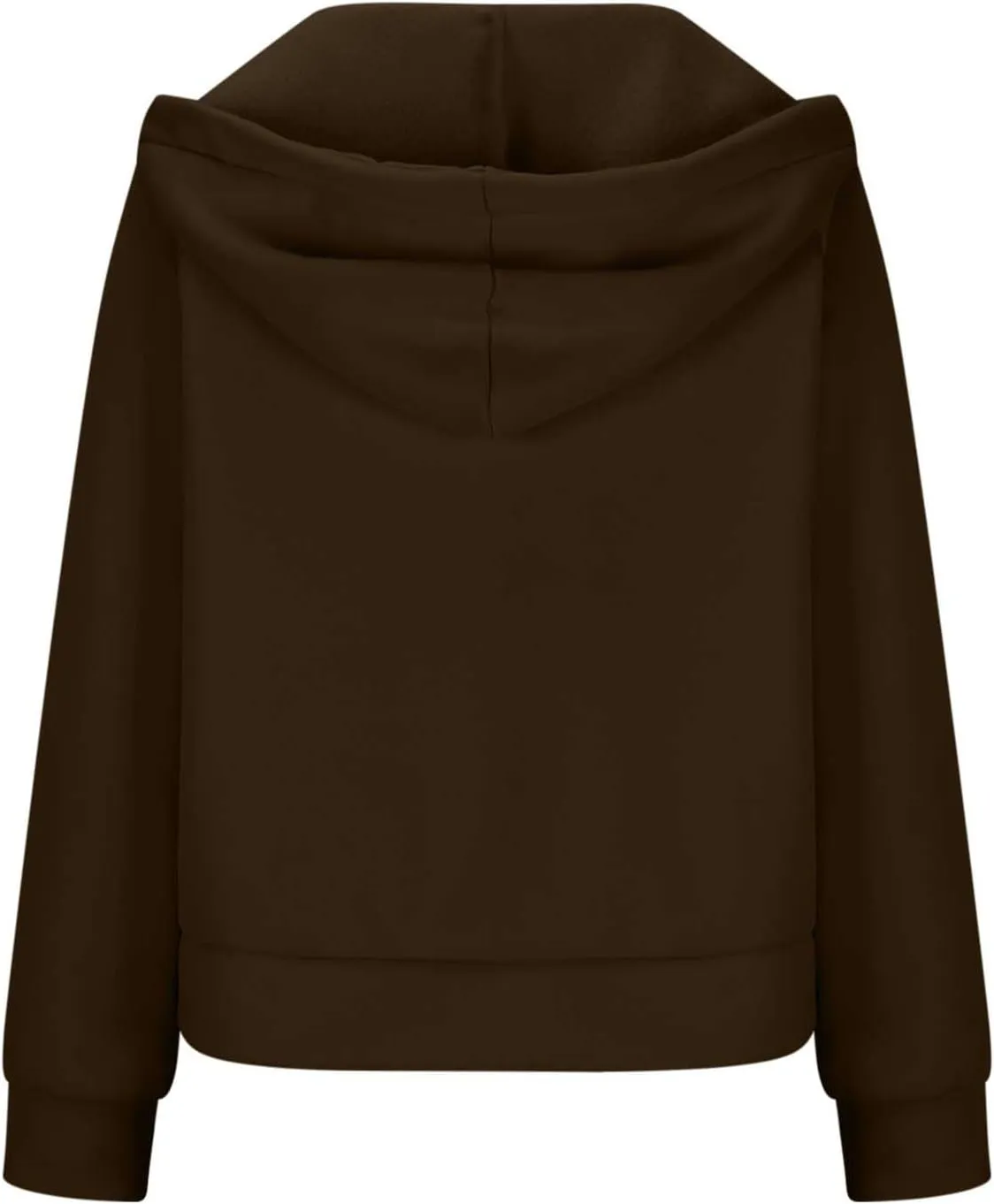 Half Zipper Cropped Hooded Sweatshirt for Women Long Sleeve Thumb Buckle Solid Sweatshirts 2024 Fall Trendy Clothes