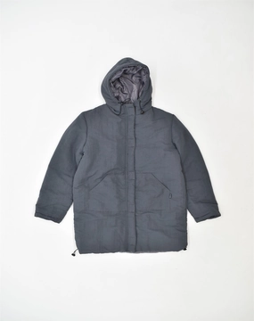 ONYX Boys Hooded Windbreaker Jacket 14-15 Years Large Grey Polyamide Short Layer Smart