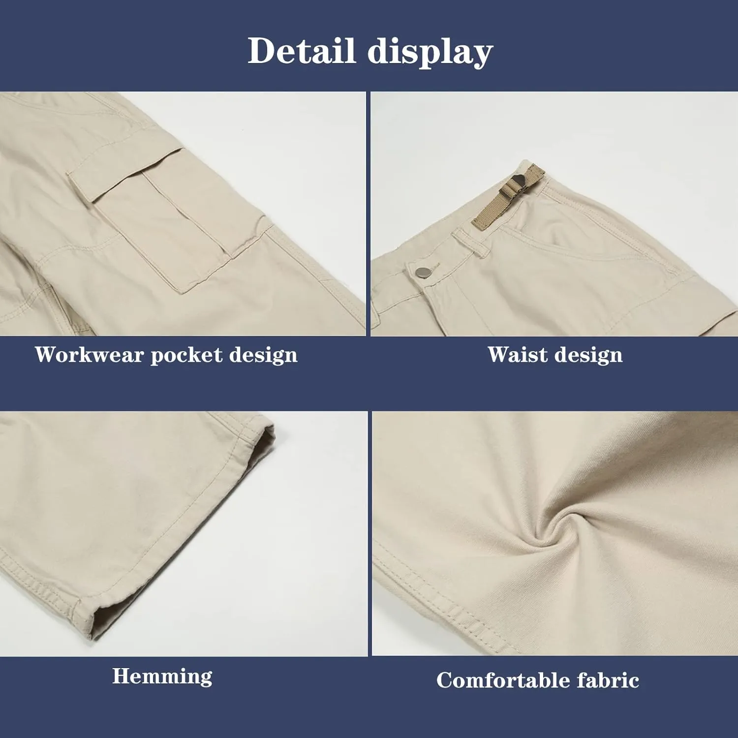 Harajuku Cargo Pants Men's Japanese Retro Multi Pocket Loose Cargo Pants Men's Casual Straight Trousers
