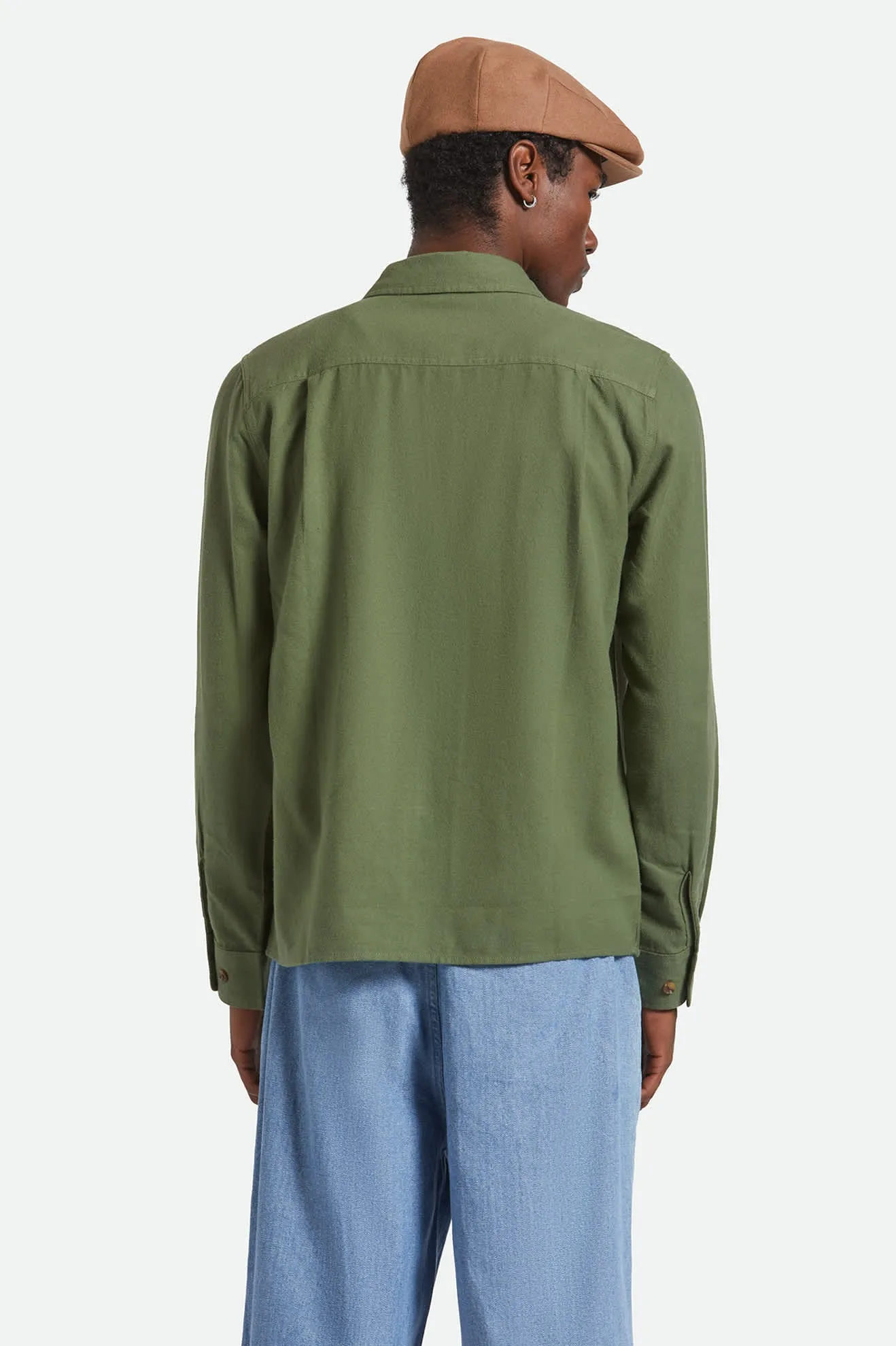 Solid Hue Hasting Lightweight Ultra Soft Flannel - Wild Green