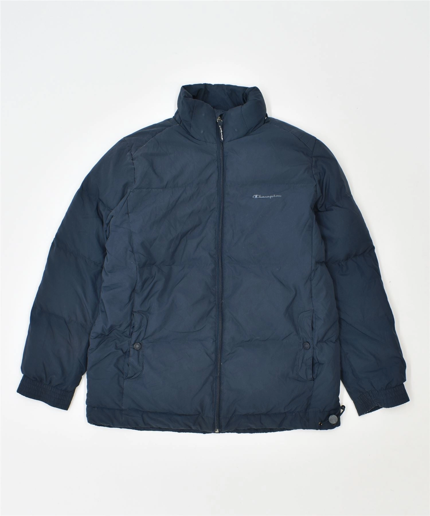 CHAMPION Boys Padded Jacket 11-12 Years Large Blue Easy Movement Enable