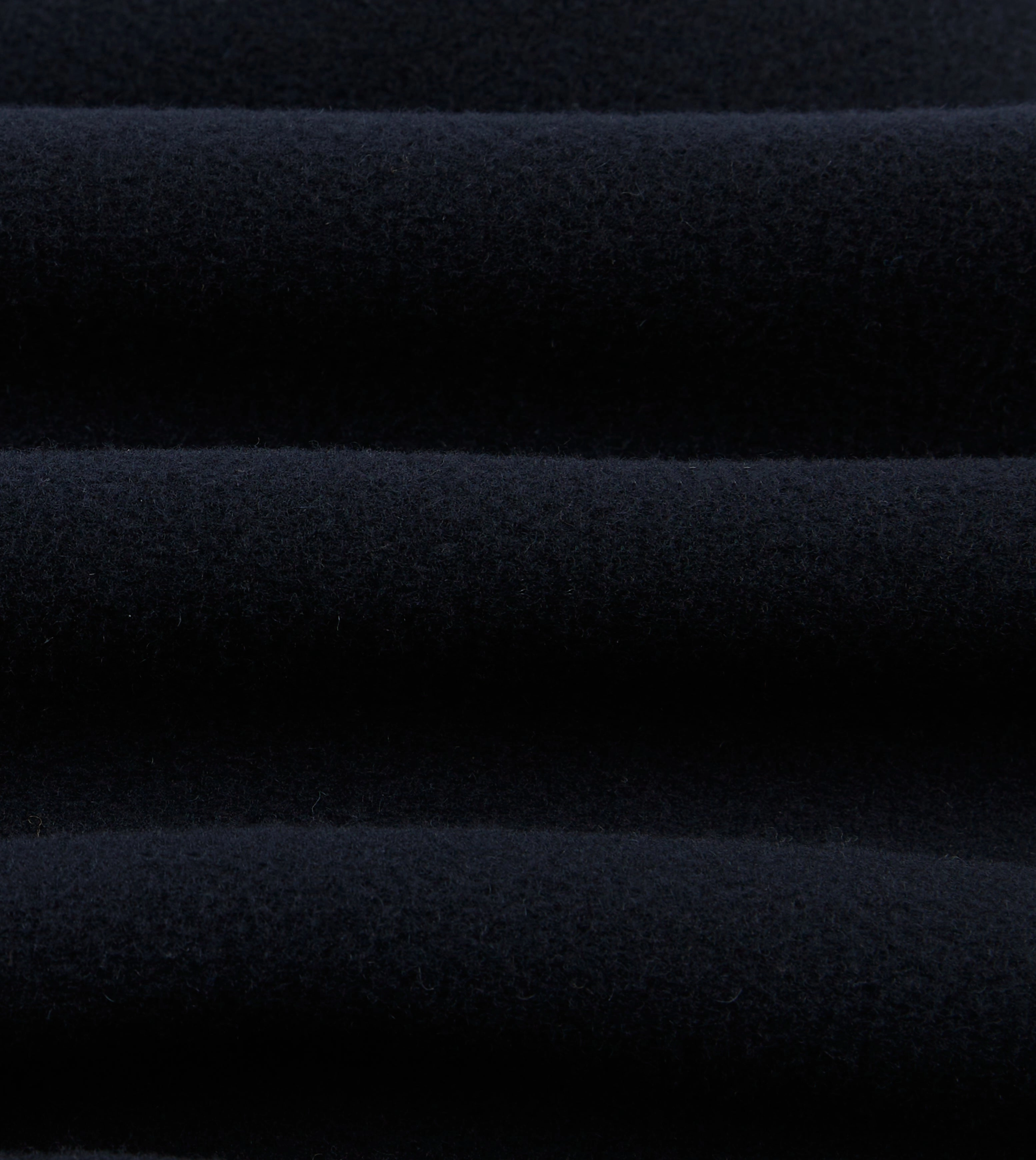Navy Wool Double-Breasted Peacoat Cold Season