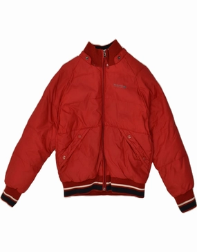 Lightweight Design WOOLRICH Boys Graphic Bomber Padded Jacket 9-10 Years Red Polyester
