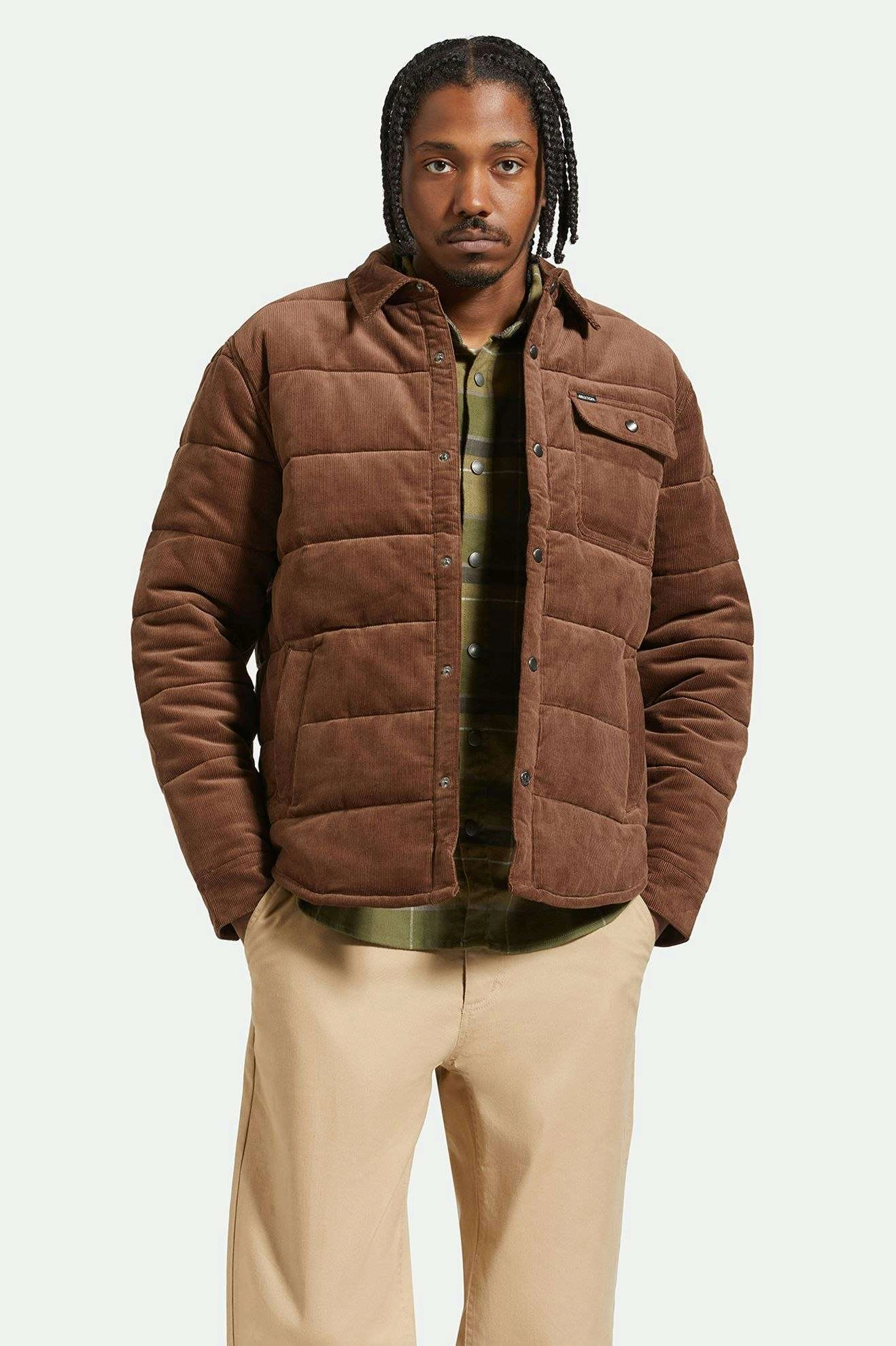 Cass Jacket - Pinecone Brown Cord Ergonomic Sleeves