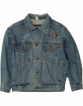 All Day Wear CASUCCI Boys Graphic Denim Jacket 15-16 Years Blue Cotton