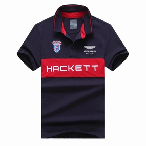 Soft and Lightweight polo neck Hackett London Polo Navy Blue Color