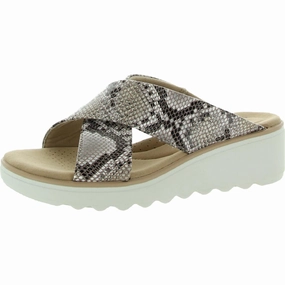 Padded Support Jillian Gem Womens Cushioned Footbed Open Toe Wedge Sandals