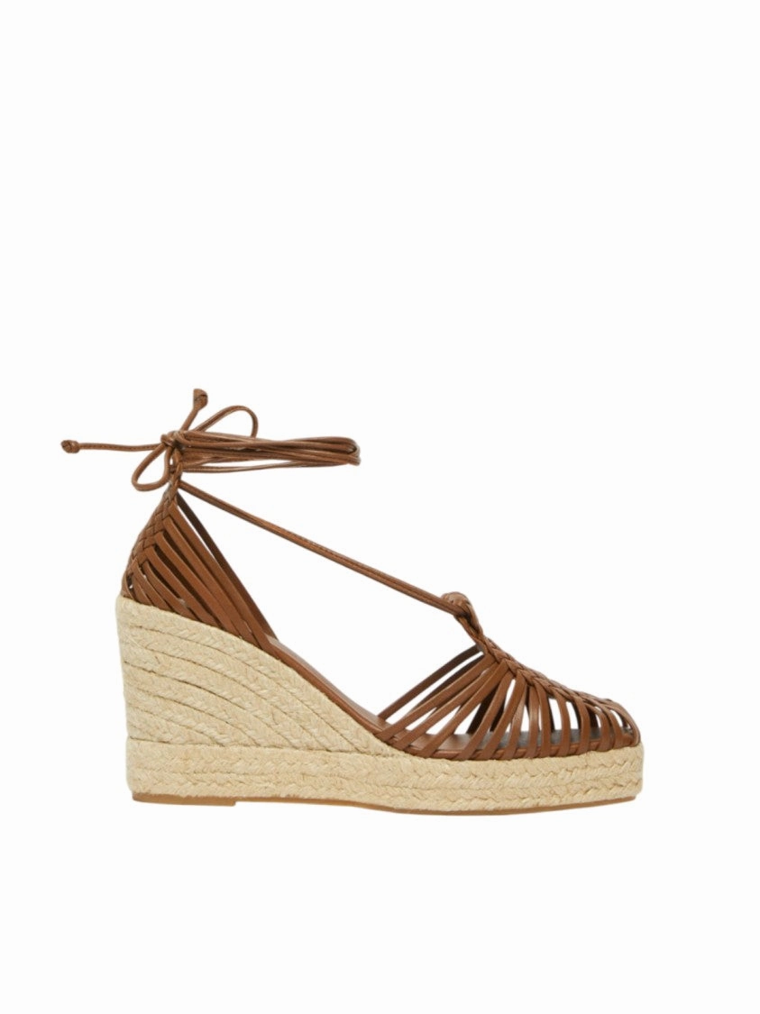 Cage Design Wedge Sandals Muscle Sole Tone Base