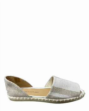 Women's Dominique Slip On Espadrille In White/ Beige Trend Shot Hall Step