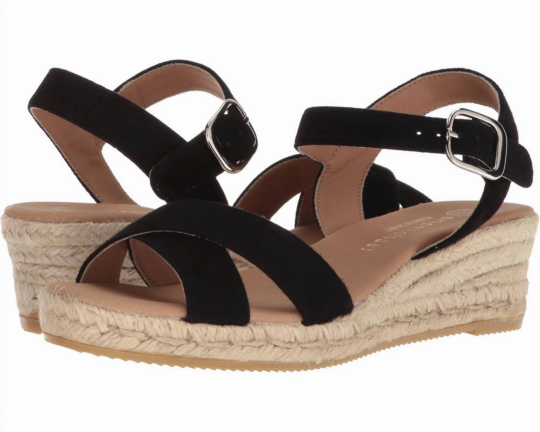 Women's Ashley Espadrille Wedge Sandals In Black Sport Base