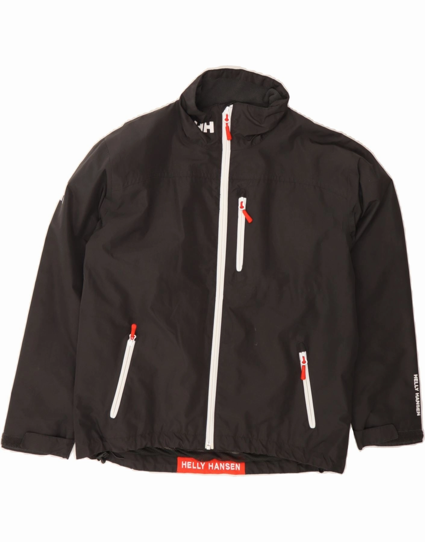 Sporty Fit work event HELLY HANSEN Boys Graphic Windbreaker Jacket 13-14 Years Black Polyester