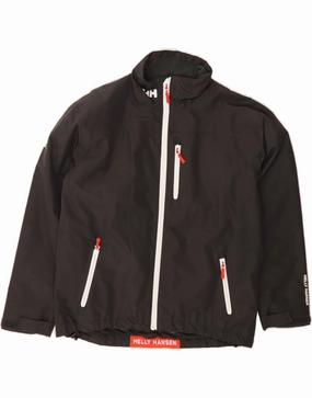 Sporty Fit work event HELLY HANSEN Boys Graphic Windbreaker Jacket 13-14 Years Black Polyester