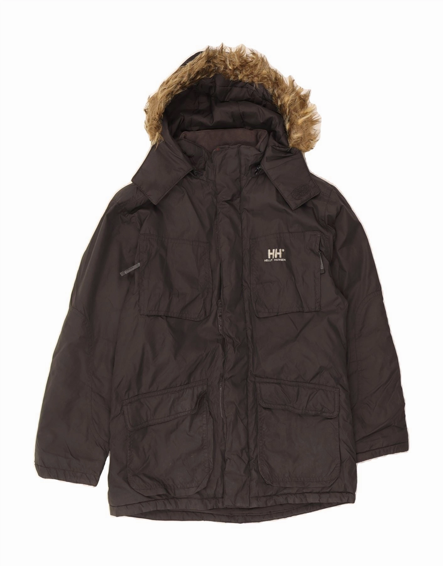 Eyeshadow HELLY HANSEN Boys Hooded Windbreaker Coat 11-12 Years Black Nylon