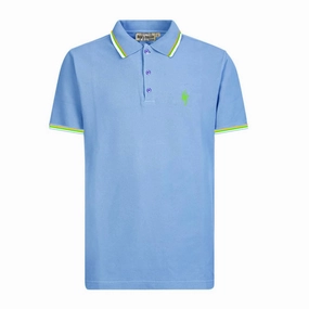 Quick Fit Henry Barrows Italian Sky Blue Men Polo