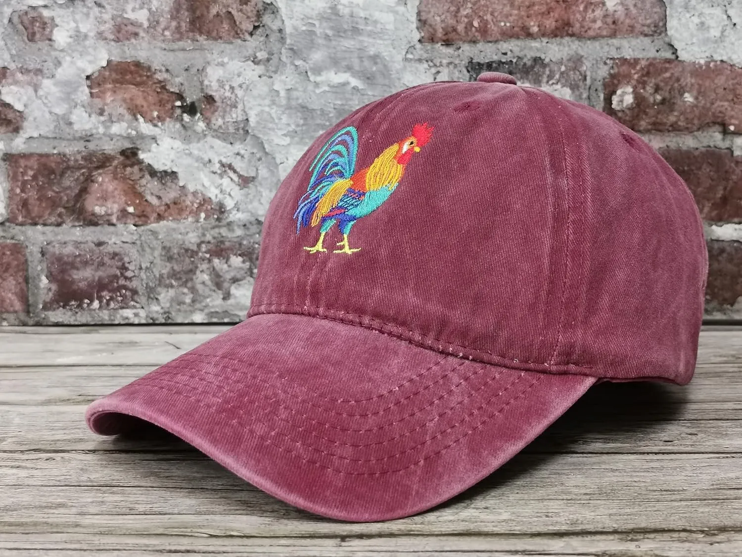 Hepandy Embroidered Rooster Hats