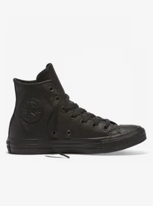 All Star Leather High Black Mono Unisex Running Comfort