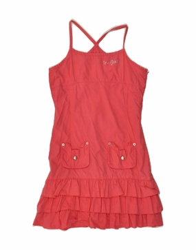 Floral-Pattern Linen Love LIU JO Girls Sundress 13-14 Years Pink Cotton