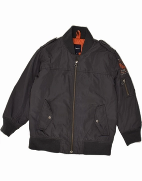 GAP Boys Bomber Jacket 6-7 Years Small Grey Polyester Oppose UltraLight Packable Design