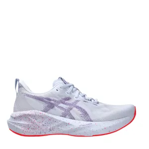 anti - static shoes Dynamic Heel Stabilizer ASICS Men's NOVABLAST 5 TOKYO Collection Running Shoes in Blue Fade/Edo Purple AW25