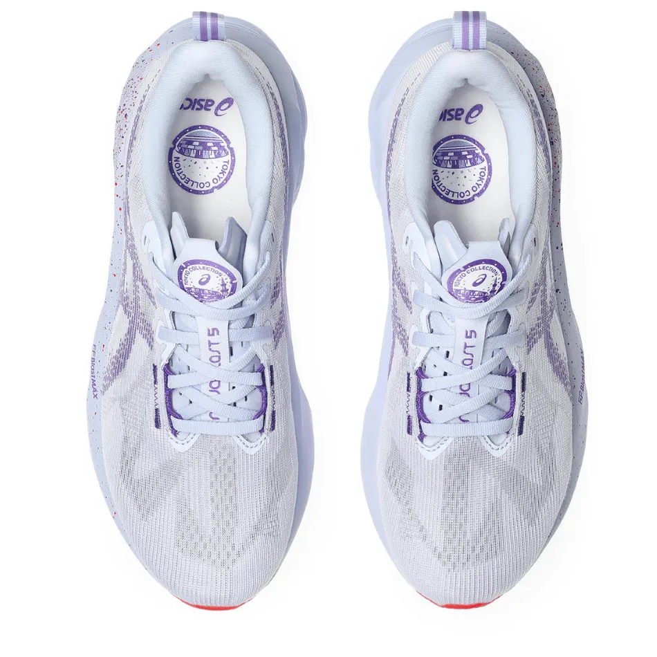 Molded Insole ASICS Men's NOVABLAST 5 TOKYO Collection Running Shoes in Blue Fade/Edo Purple AW25