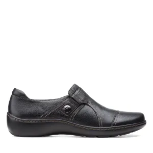 Shop Lane Clarks Cora Poppy in Black Leather