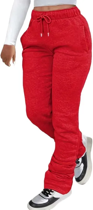 High Waisted Baggy Sweatpants Loose Slim Waist Straight Pants Women's Casual Jeans Sweatpants Wide Leg Car