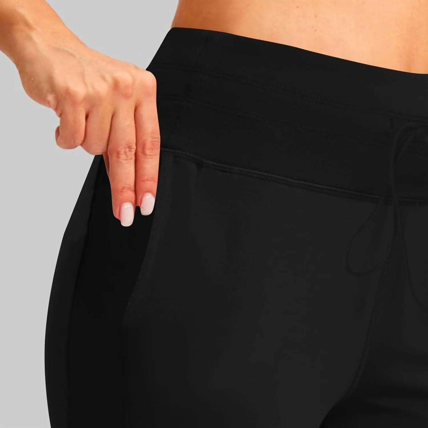 High Waisted Drawstring Pants Women Casual Soft Comfortable Pants for Travel Sports Solid Color Sweatpants Women